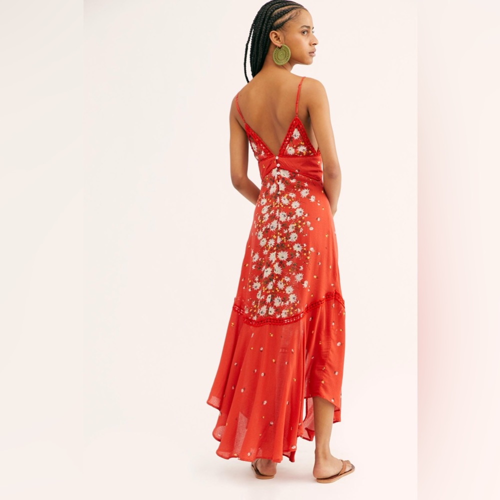 Free People Red Paradise Maxi Dress
